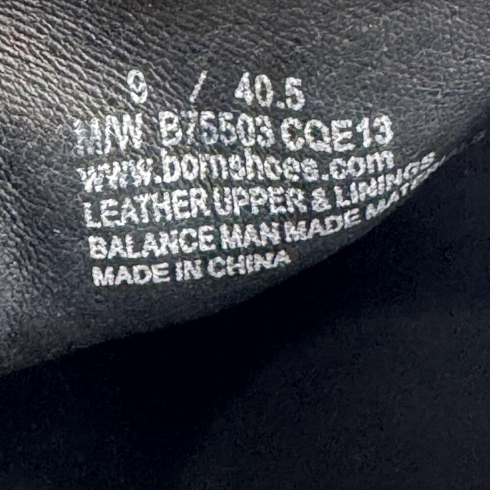 Born Black Leather Western Slip On Shootie Shoes Womens 9 40.5 Comfort Bootie - Picture 8 of 9